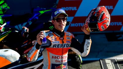Marc Márquez prepara su festejo en Valencia