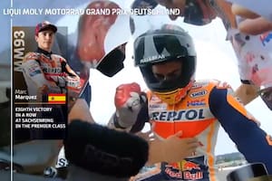 Marc Márquez y el momento de mayor emoción con los integrantes del equipo Honda