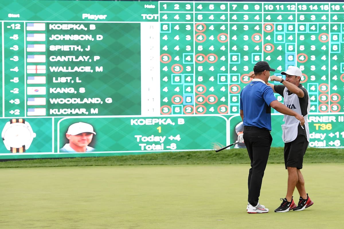 Marcador final: el festejo es para Brooks Koepka, que se coronó en el PGA Tour
