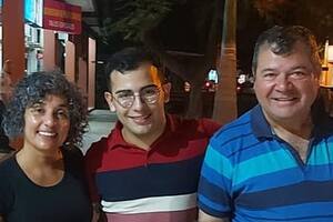 Marcela Acuña, César Sena y Emerenciano Sena