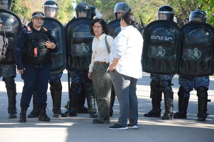 Marcela Acuña, el día en que fue detenida