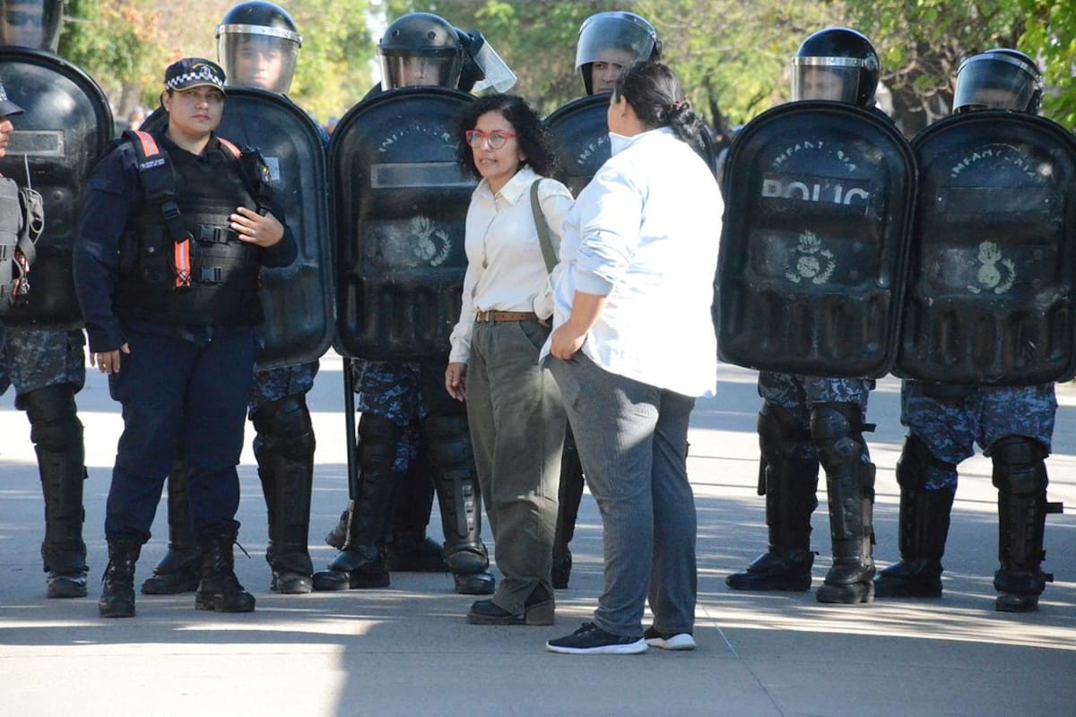 Marcela Acuña, el día en que fue detenida