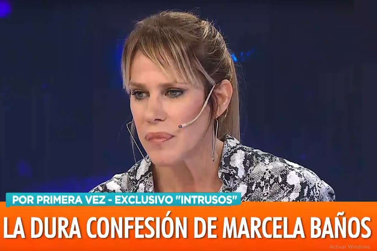 Marcela Baños y una dura confesión