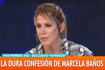 Marcela Baños y una dura confesión