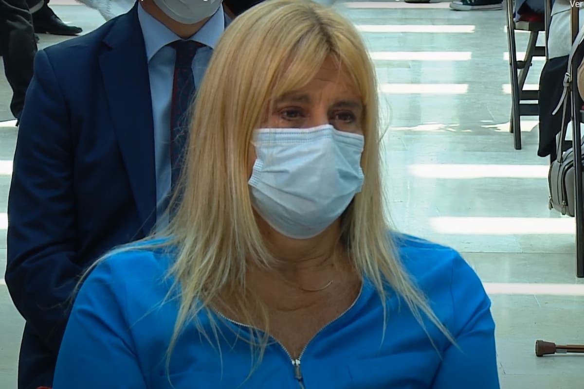 Marcela Losardo, en el acto por el Día de la Mujer, su última aparición pública