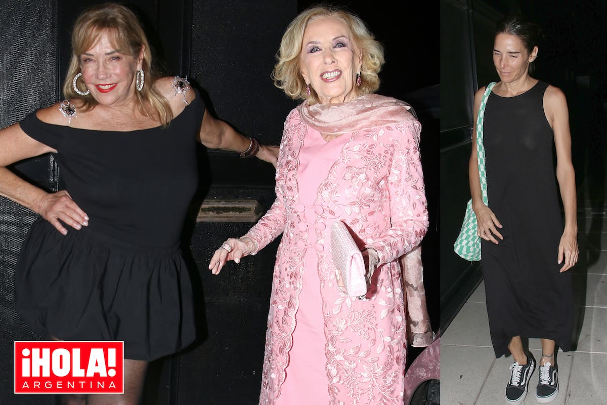 Marcela, Mirtha y Juana compartieron una divertida noche en Barrio Parque.