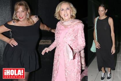 Marcela, Mirtha y Juana compartieron una divertida noche en Barrio Parque.