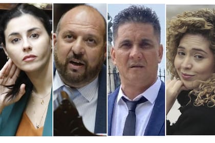 Marcela Pagano, Carlos D’Alessandro, Gerardo González y Lourdes Arrieta, los integrantes del bloque "Coherencia"