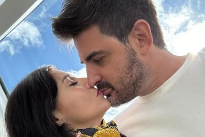Marcela Pagano, en una foto que subió a sus redes con Franco Bindi, su pareja