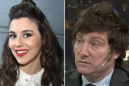 Marcela Pagano y Javier Milei