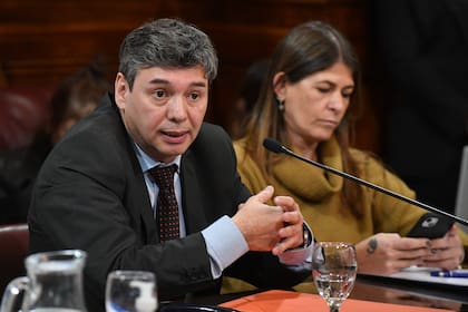 Marcelo Bersanelli en la reunión de la Comisión de Acuerdos del Senado de la Nación en la que trataron pliegos del poder judicial