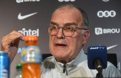 Marcelo Bielsa, durante la conferencia de prensa que realizó, días después de la dura derrota ante Estados Unidos