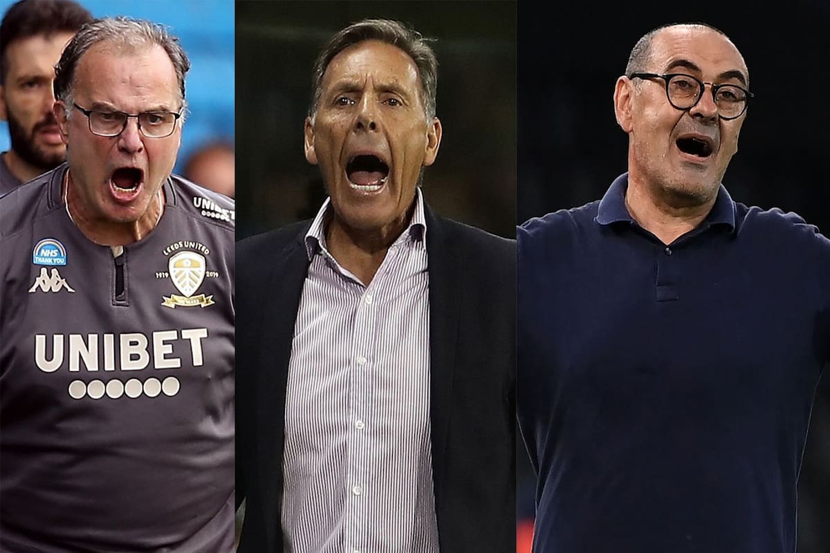 Marcelo Bielsa (Leeds, 65 años), Miguel Russo (Boca, 64) y Maurizio Sarri (Juventus, 61): triunfadores más allá de los 60 años.