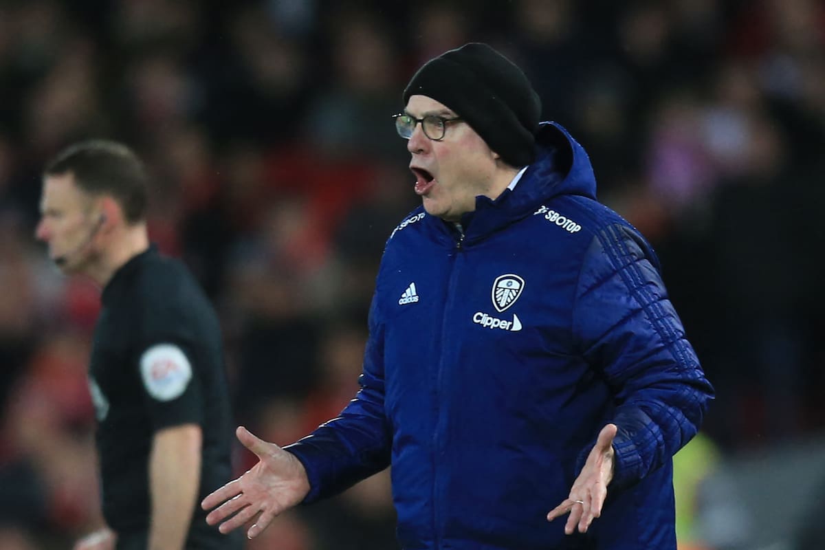Marcelo Bielsa no dio excusas para referirse a la dura goleada sufrida por Leeds frente a Liverpool