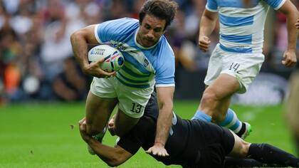 Marcelo Bosch, con la camiseta de los Pumas en el último Mundial