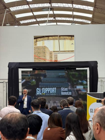 Marcelo Delbarba, director de Relaciones Institucionales de Grupo LGrupo, durante la inauguración de una nueva planta de elaboración de alimentos y centro de distribución