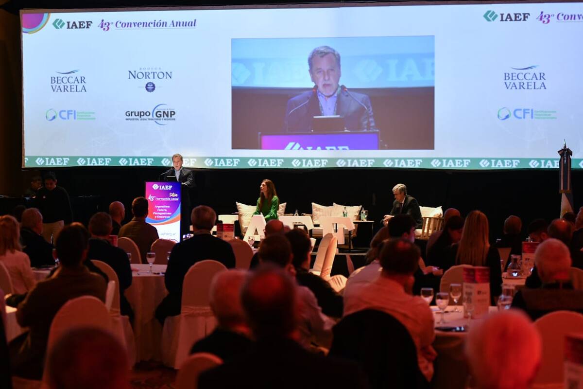 Marcelo Fell, presidente del Instituto Argentino de Finanzas (IAEF), durante la 43ª Convención Anual de la entidad en Salta