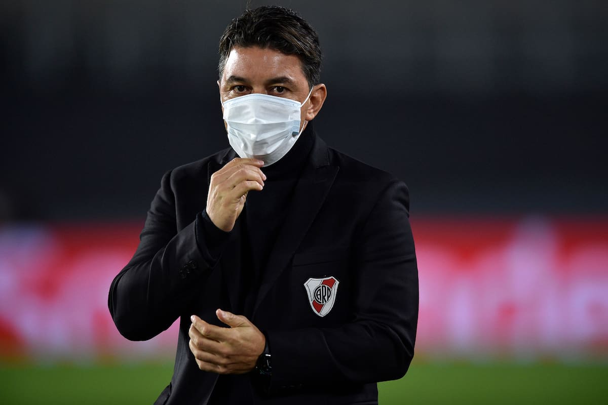 Marcelo Gallardo debe encontrar respuestas urgentes para ganarle a Mineiro en Brasil, una aventura compleja (AP Photo/Gustavo Garello, Pool)