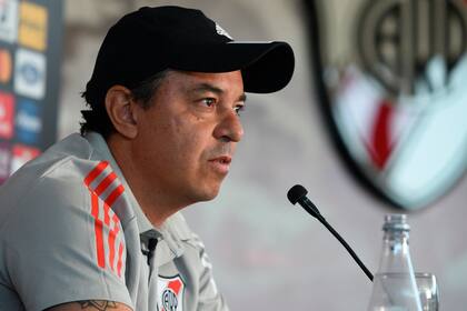 Marcelo Gallardo en conferencia de prensa el miércoles 16 de diciembre de 2020