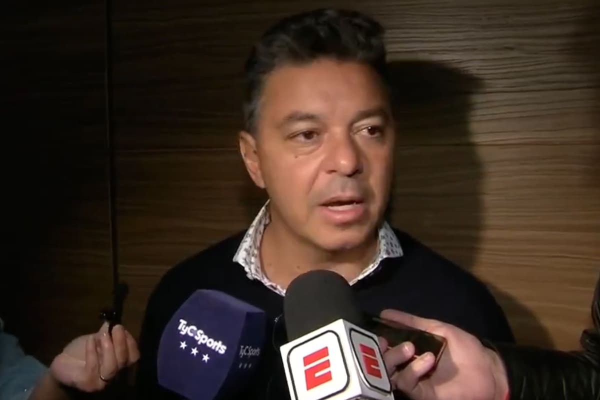 Marcelo Gallardo habló en Ezeiza antes de viajar a Arabia Saudita