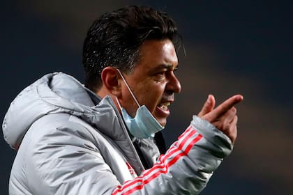 Marcelo Gallardo no le encontró la vuelta a Boca en el encuentro jugado en La Plata... y en los cruces de la Bombonera (Demian Alday/Pool via AP)