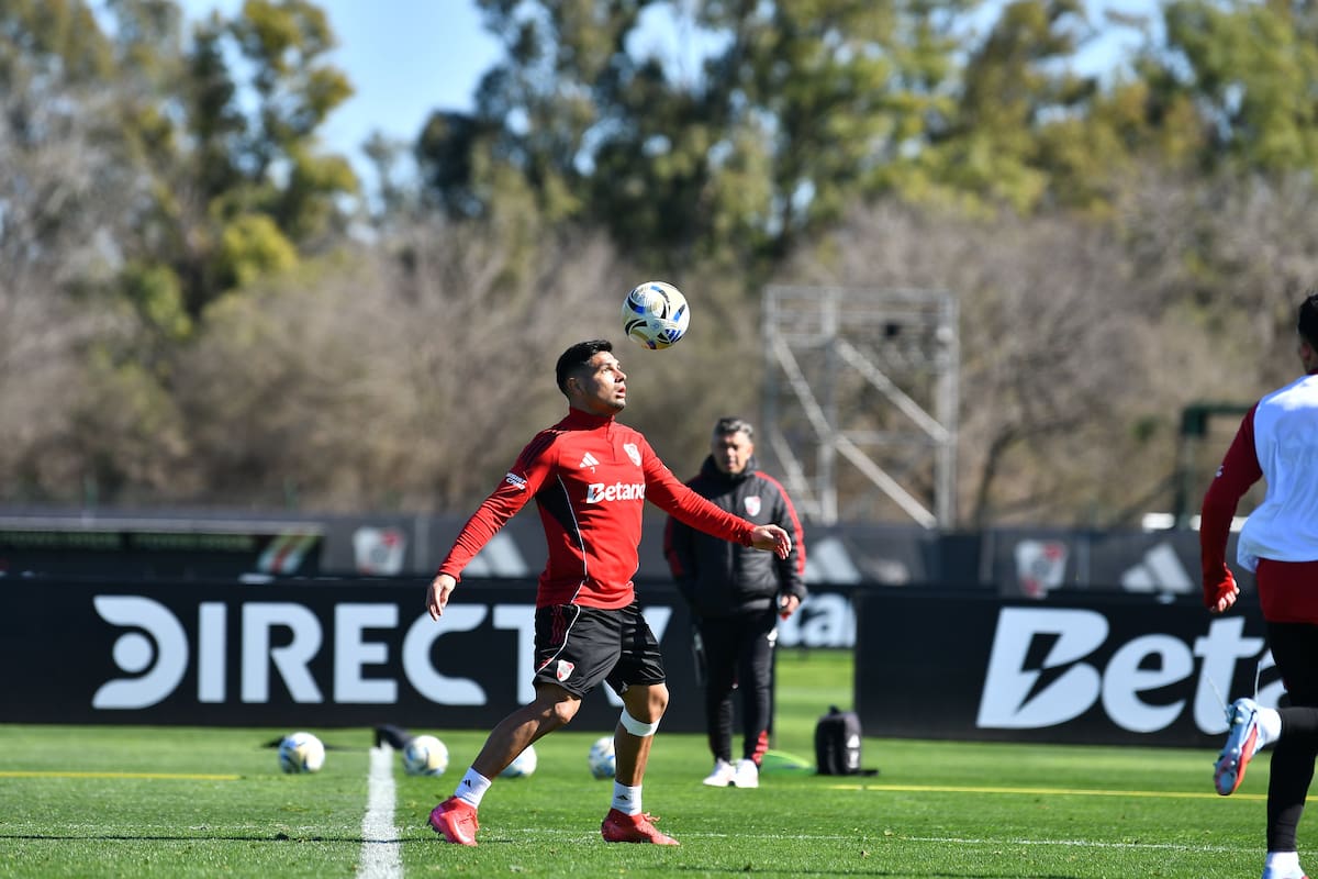 Marcelo Gallardo piensa en el equipo que pondrá ante Palmeiras en la ida de los cuartos de la Copa Libertadores