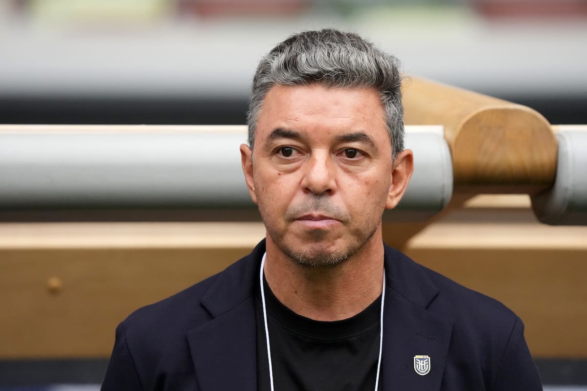 Marcelo Gallardo todavía no consiguió victorias al frente de la selección de Ecuador (Photo by Koji Watanabe/Getty Images)