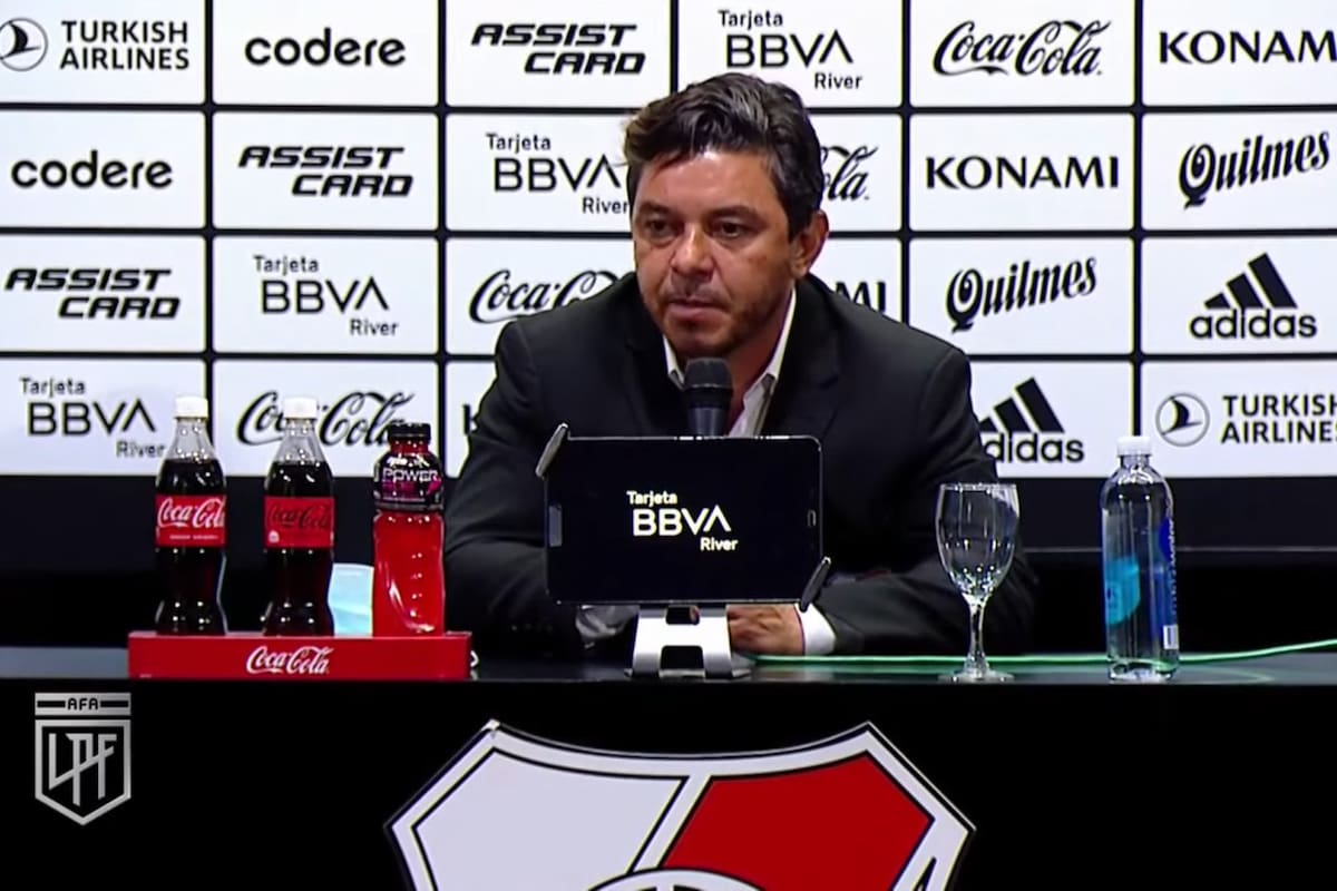 Marcelo Gallardo, tras el gran triunfo de River sobre Argentinos en el Monumental