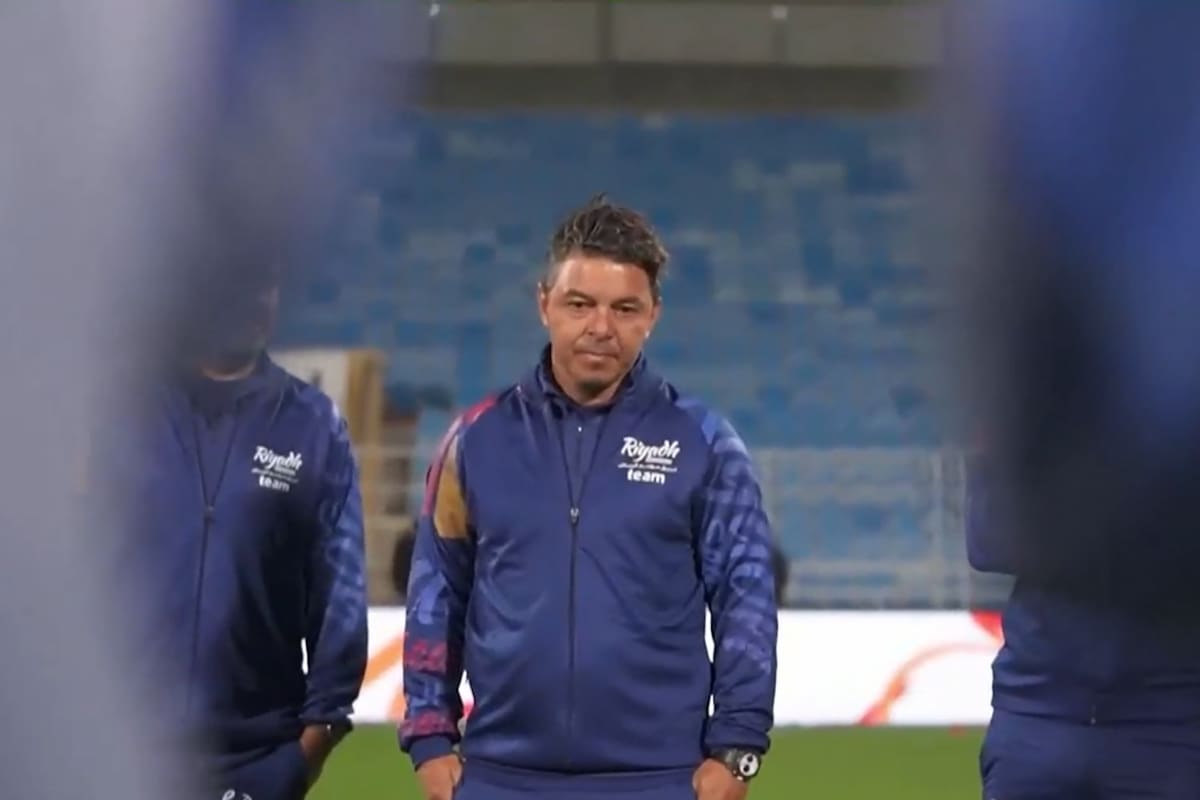 Marcelo Gallardo volvió a hacer una aparición pública luego de entrenar a un combinado árabe
