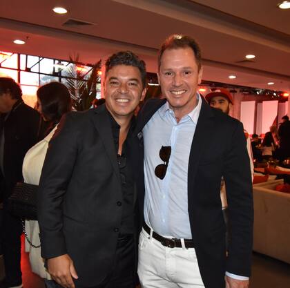 Marcelo Gallardo y Jorge Brito, en la previa del día donde el club descubrió la estatua del DT más ganador de River; mantienen una buena relación