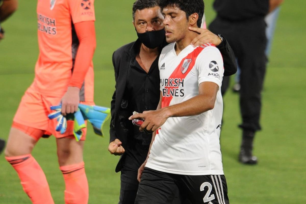 Marcelo Gallardo y Robert Rojas
