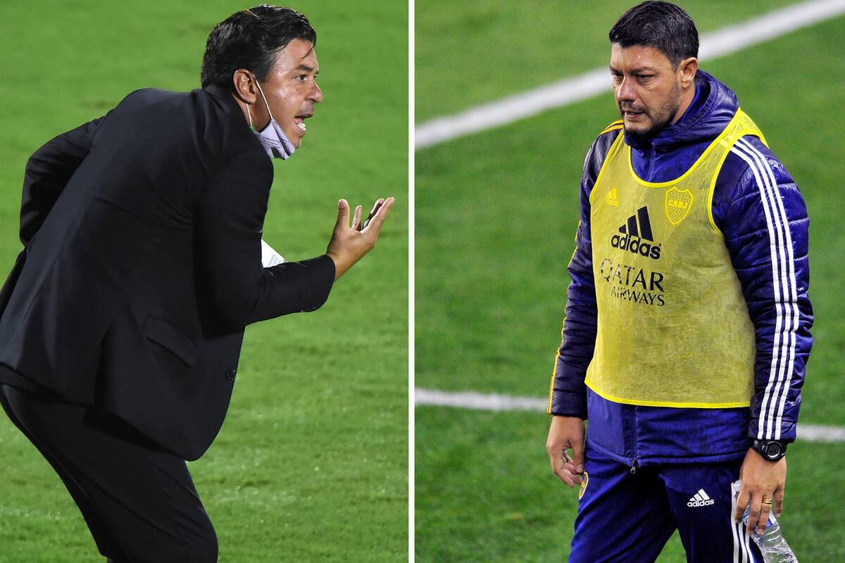 Marcelo Gallardo y Sebastian Battaglia volverán a verse las caras este domingo en el Monumental