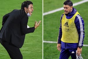 Marcelo Gallardo y Sebastian Battaglia volverán a verse las caras este domingo en el Monumental