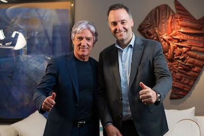 Marcelo Grandio y Manuel Adorni