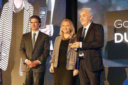 Marcelo Guelfi, de Dulcor, durante la entrega del premio Aliment.Ar