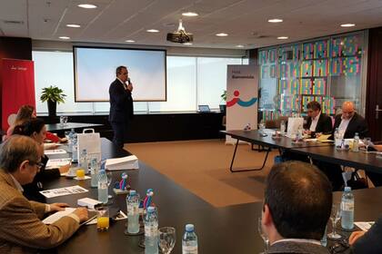 Marcelo Larrambebere, en la presentación de iúnigo