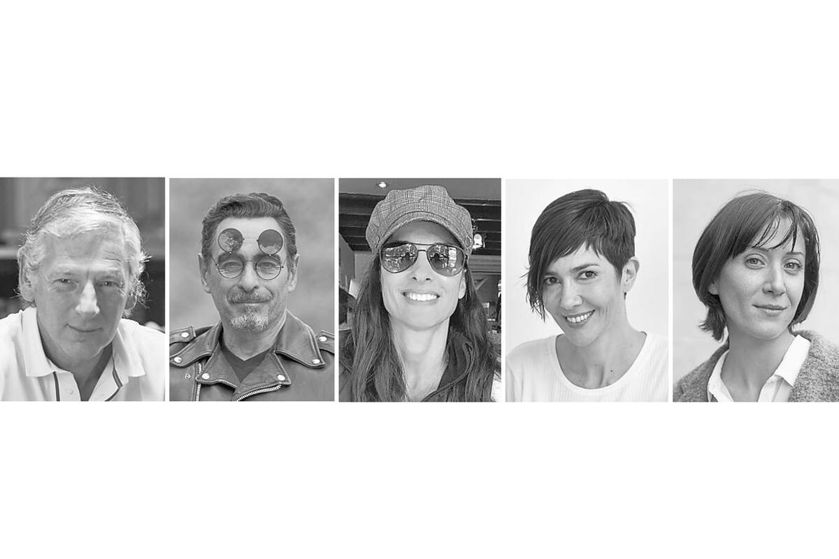 Marcelo Longobardi, Federico Andahazi, Gabriela Sabatini, Cristina Pérez y Ludmila Pagliero