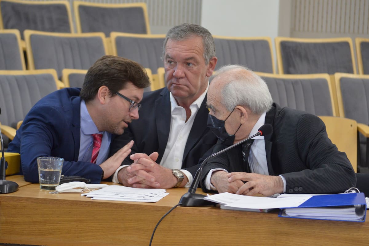 Marcelo Macarrón, con sus abogados, en el juicio