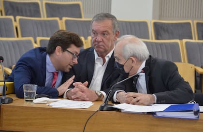 Marcelo Macarrón, con sus abogados, en el juicio