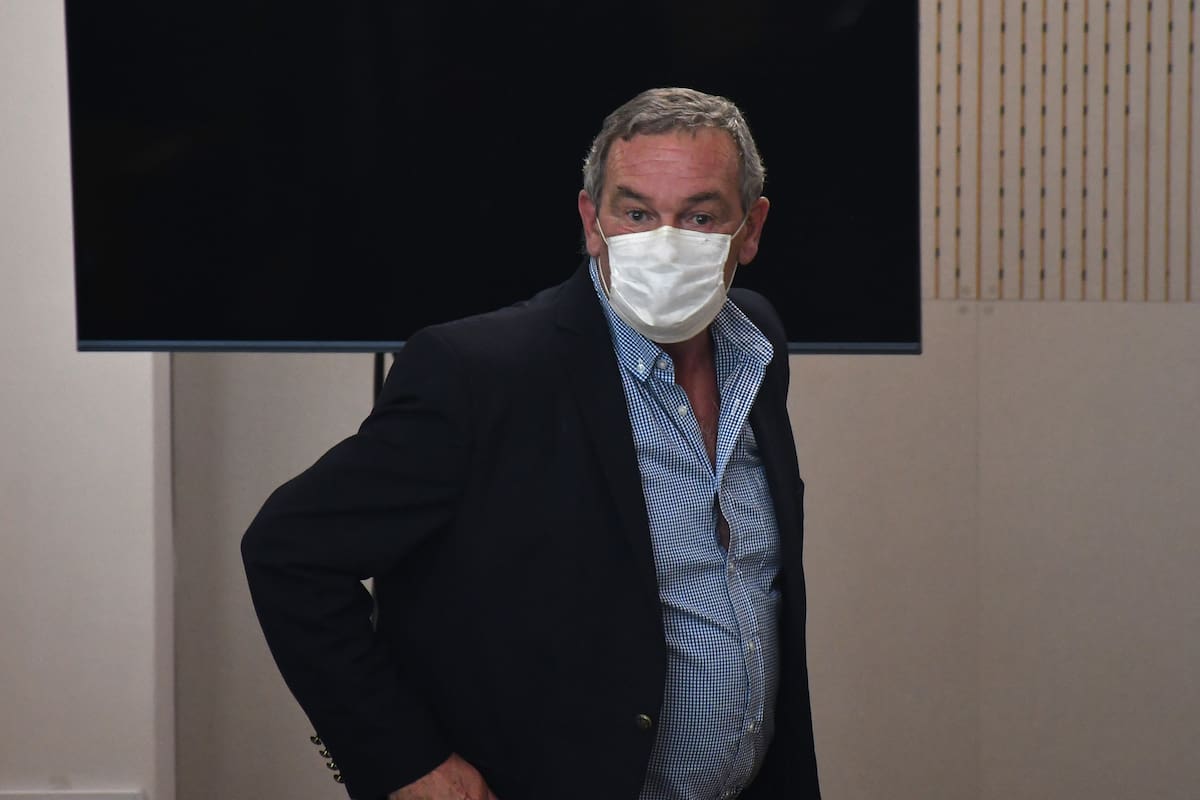 Marcelo Macarrón, en los Tribunales de Río Cuarto, donde es enjuiciado como presunto instigador del homicidio de su esposa, Nora Dalmasso