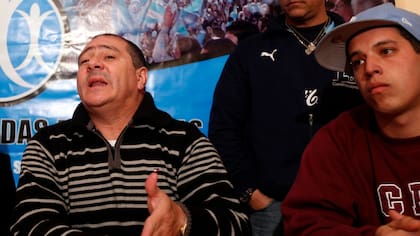 Marcelo Mallo, cuando encabezaba Hinchadas Unidas Argentinas