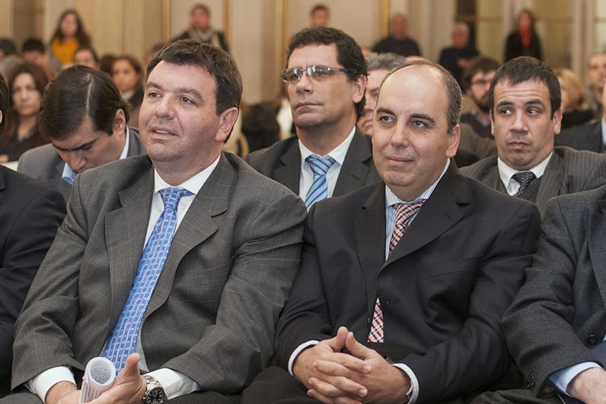 Marcelo Martínez de Giorgi, en una imagen de hace dos años con Ariel Lijo y el fallecido Claudio Bonadio