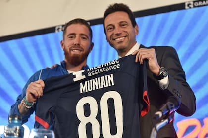 Marcelo Moretti, presidente de San Lorenzo, en la presentación de Iker Muniain; la crisis arrastra a todos