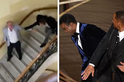 Marcelo Peretta golpea a un abogado en las escaleras del Ministerio de Trabajo; ahora defiendo a Will Smith por su sopapo a Chris Rock