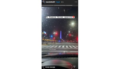 Marcelo Tinelli confirmó en sus historias su regreso a Buenos Aires