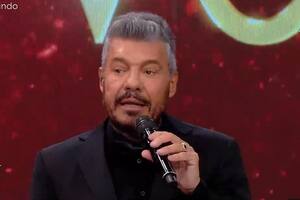Marcelo Tinelli en enero último, en el desenlace de "Bailando por un sueño" en la pantalla de América
