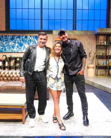Marcelo Tinelli fue a ver La cena de los tontos, la comedia en la que participan Martín Bossi y Laurtita Fernández