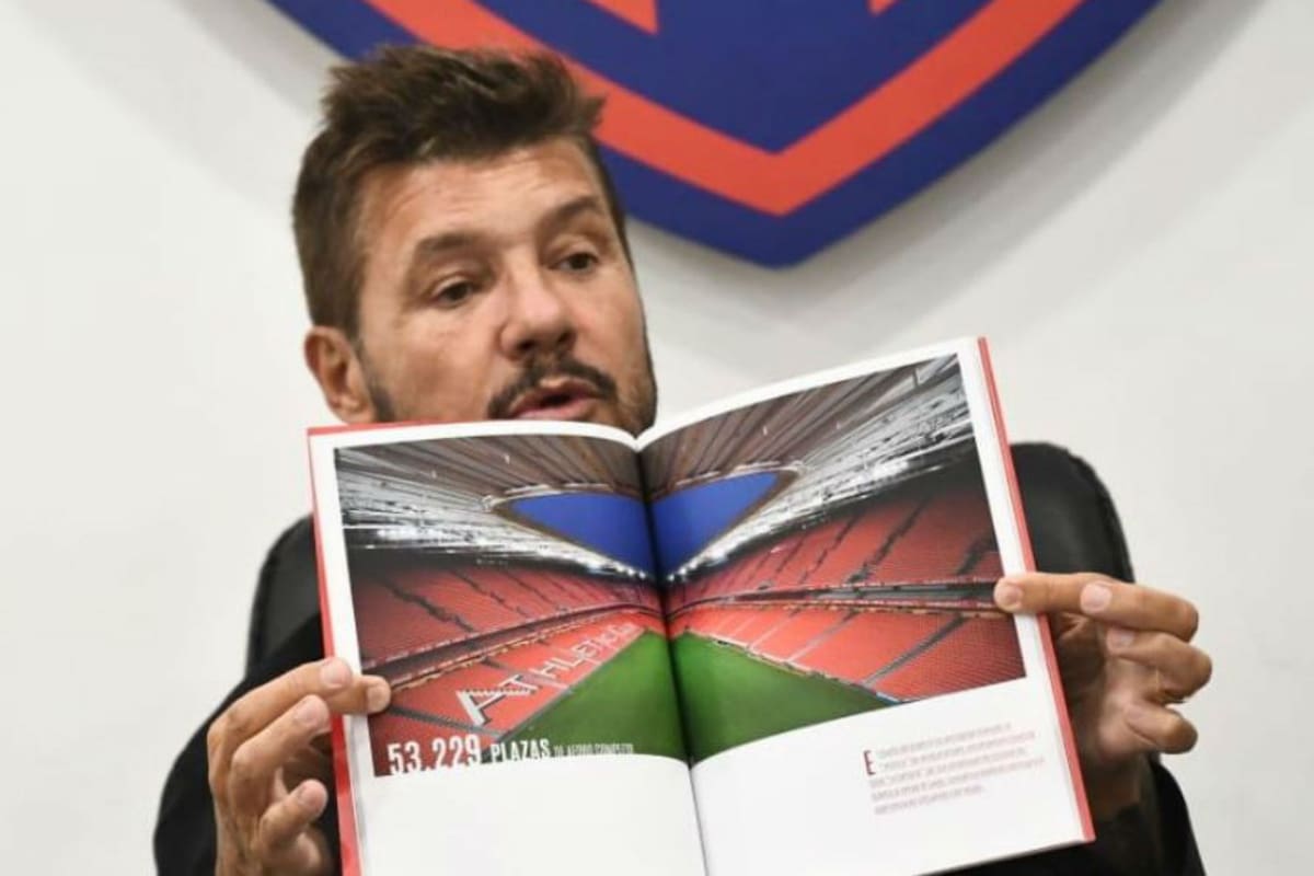 Marcelo Tinelli habla de la empresa que construyó el estadio San Mamés en Bilbao.