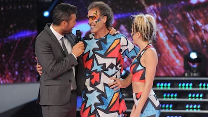 Marcelo Tinelli junto a Oscar Ruggeri
