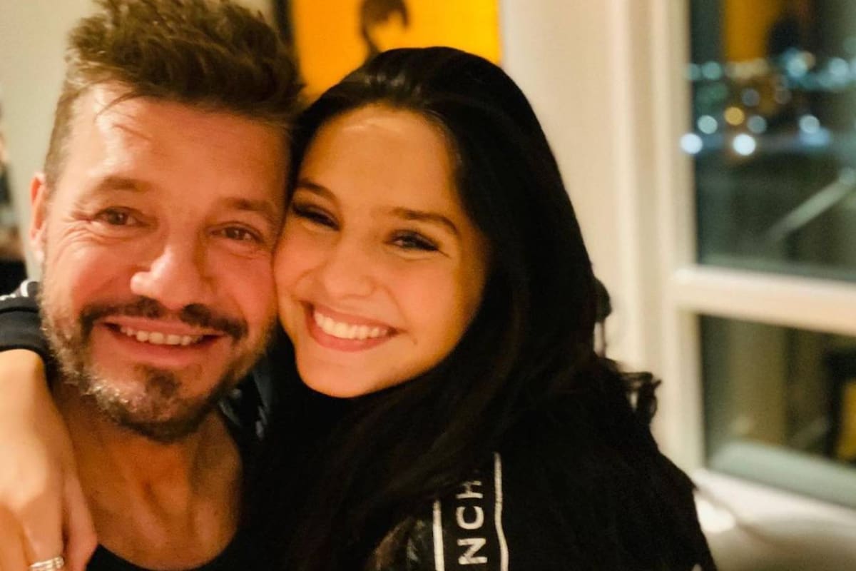 Marcelo Tinelli junto a su hija Juanita, que cumplió el domingo 19 años y que recibió muchos saludos por las redes sociales